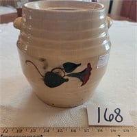 Crock with Flower- Small Hairline