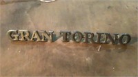 Vintage Ford Gran Torino Car Badge Emblem