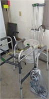 Medical Supplies. Crutches, Potty Chair, Walker,