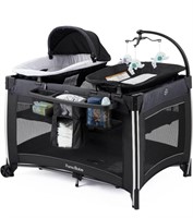 New Pamo Babe 4 in 1 Portable Baby Crib Deluxe