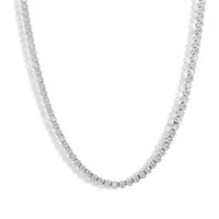 Sterling Silver Moissanite Stone Tennis Necklace