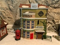 Dickens Dept 56 King's Road Post Office w/Mailbox