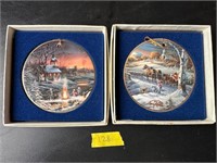 Terry Redlin Christmas Circle Ornaments - The Hadl