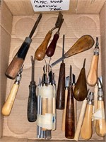 Misc wood carving tools