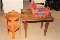 Table, Plant Stand & Rocking Horse "Lisa"