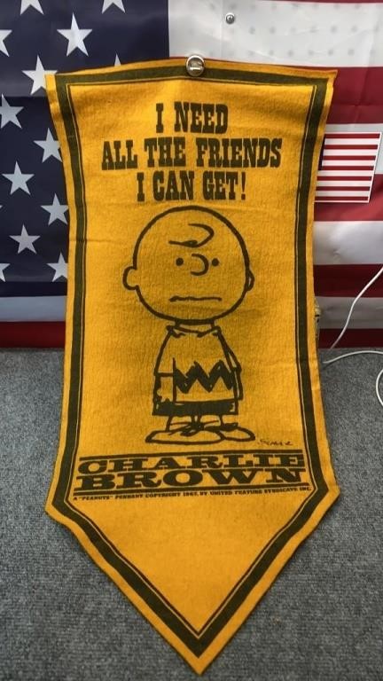 Vintage Charlie Brown Banner