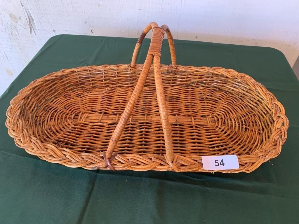 Flat Basket with Handle (~24"L)