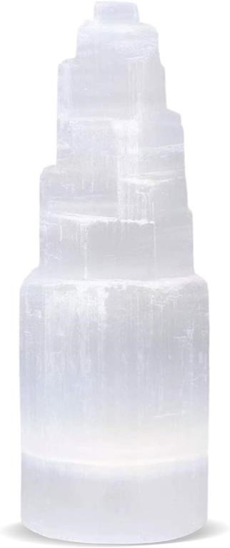 Natural Solution Selenite Tower 15" Tall