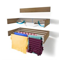 Step Up Laundry Drying Rack (28-INCH Wood-Look),