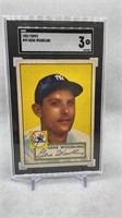 1952 Topps # 99 Gene Woodling SGC 3 Baseball Card