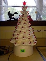 Vintage White Ceramic Christmas Tree