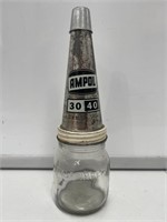 Ampol Tin Top on Half Pint Bottle. Bottle A/F