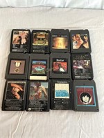 12 Classic Rock 8 Track Tapes.