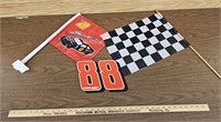 Nascar Checkered Flag, #88 Decal and #2 Rusty