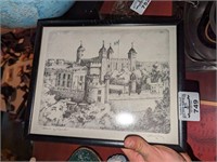 Tower of London; John Gray sketch, etc
