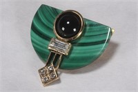 Austrian Art Deco Style Brooch by E.Koller,