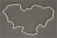 Ladies Single Strand Akoya Pearl Necklace,