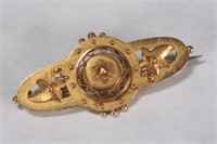 Victorian Gold Brooch,