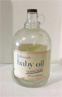 Vintage gallon size jug for Johnson’s baby oil