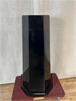Wood Painted Black Pedestal