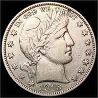 1915-S Barber Half Dollar CLOSELY UNCIRCULATED