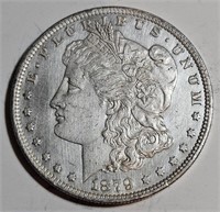1879 S AU Grade Morgan Silver Dollar