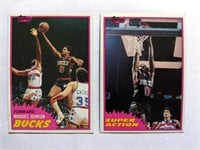 1981-82 Topps Marques Johnson 24 & Super Action