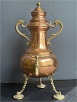 Vtg Copper & Bronze Coffee/Tea Urn w/spout