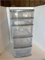 Plastic drawer unit