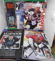 14x Assorted Sports Magazines + Program Sabres