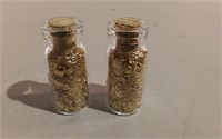 Two Vials Of Gold Flake