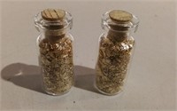 Two Vials Of Gold Flake