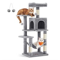 Feandrea Cat Tree, 44.1-Inch Cat Tower for Indoor