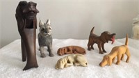Wood Dog Nutcracker and other Dog Knick Knacks