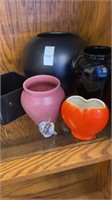 Smoky mountain pottery and decorative vases,