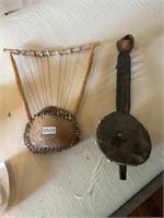 Primitive musical instruments - decor