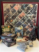 Assorted Star Wars Figures, Cards, Puzzle