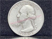 1960-D Washington Silver Quarter (90% silver)