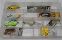 TACKLE BOX FULL OF LURES INC PHAT FROG & SINKERS