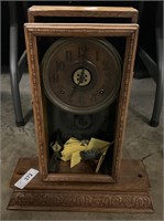 Antique Wooden Clock, Parts.