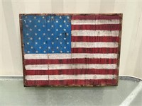 SMALL WOODEN FLAG