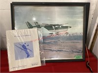 Airplane Framed Picture & Aerobatics Booklet