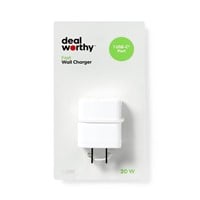 Single Port 20W USB-C Wall Charger - Dealworthy™ W