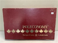 THE GAME OF CANADA POLECONOMY GAME BOARD GAME