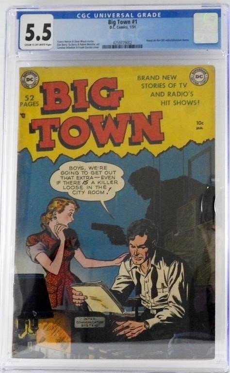 BIG TOWN #1 D.C. COMICS 1/51 CGC 5.5