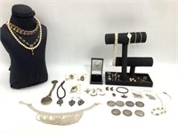 Pocket Watch, Costume Jewelry & Collectible Coins
