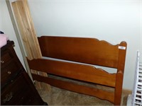 Full Size Bed with Headboard, Footboard, Frame