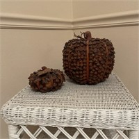 Pine Cone Style Pumpkins