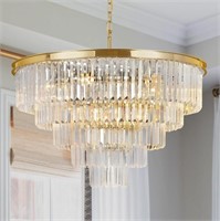 Gold Plated Modern Crystal Chandelier