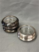 (5) Sterling Banded Coasters